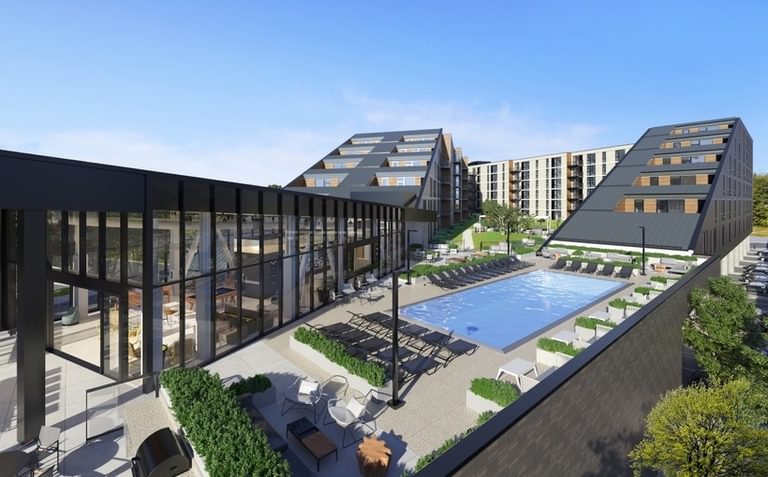 Chicago Triangle Square Pool Deck LMC Chicago