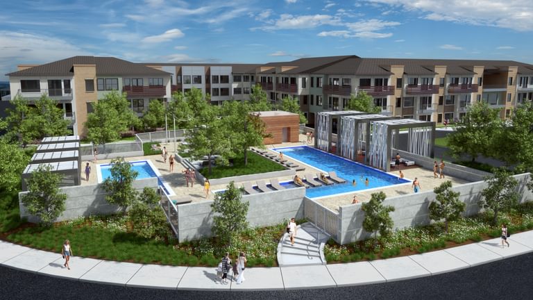 Crest at Park Central Rendering