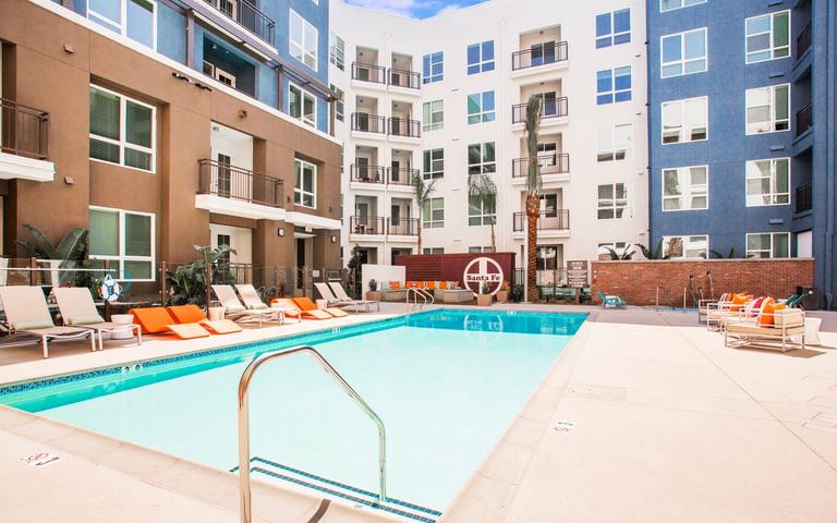 Malden Station Apartments Fullerton CA Pool 01